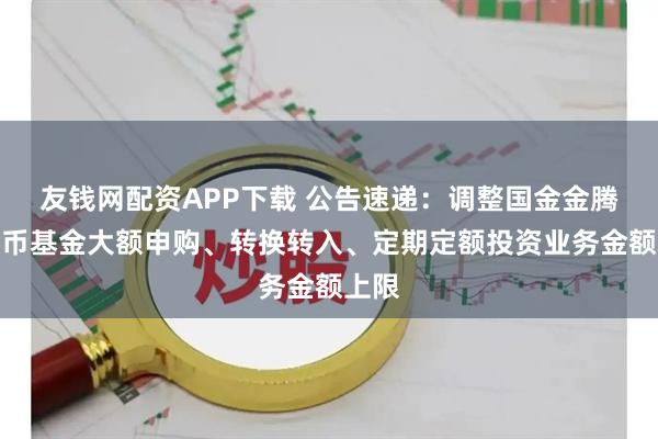 友钱网配资APP下载 公告速递：调整国金金腾通货币基金大额申购、转换转入、定期定额投资业务金额上限