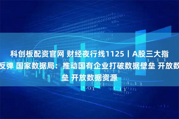 科创板配资官网 财经夜行线1125丨A股三大指数震荡反弹 国家数据局：推动国有企业打破数据壁垒 开放数据资源